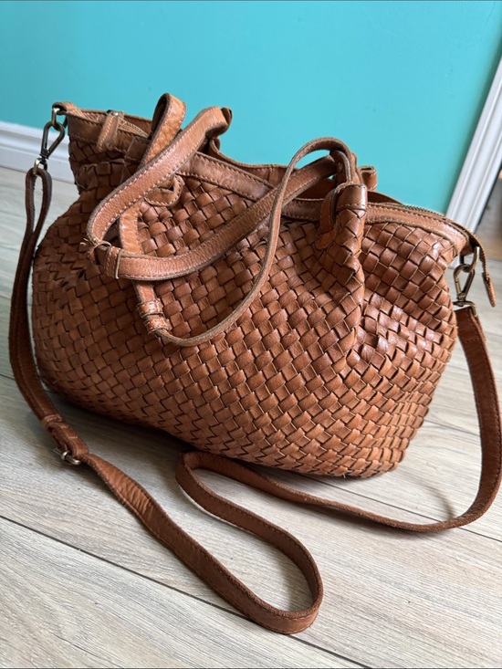 Handbags - Woven Leather crossbody Bag
